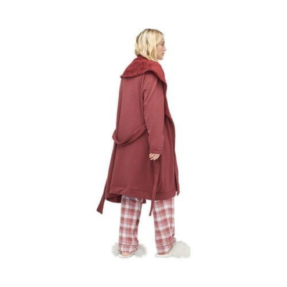New UGG Blanche Plus Plush Shawl Collar red Robe - Picture 6 of 6